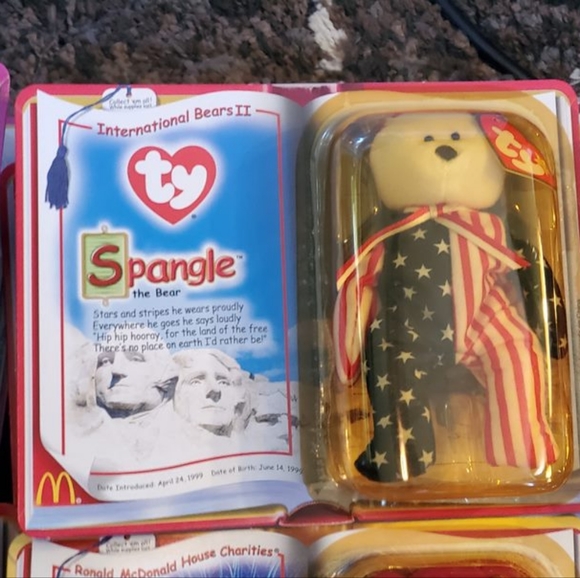 TY Teenie Beanie Babies Int. Bears LOT of 3 NIP SPANGLE, OSITO, GERMANIA - Picture 4 of 6